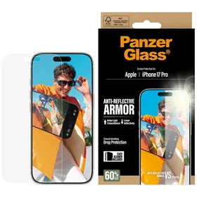 PanzerGlass Armor anti-refleksinis EasyAligner grūdintas stiklas iPhone 17 Pro
