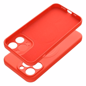 SILICONE MAG COVER dėklas telefonui, suderinamas su MagSafe, IPHONE 13 Pro raudonas