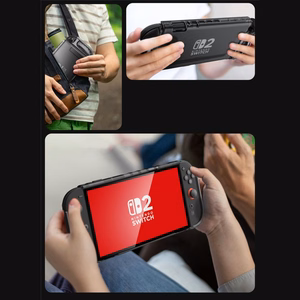 Supcase Crystal dėklas Nintendo Switch 2 - skaidriai juodas