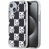 DKNY IML languotas mono raštas dėklas telefonui iPhone 15 / 14 / 13 - juodas