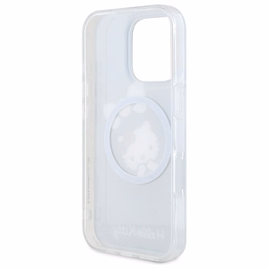 Hello Kitty IML Linksmas kaspinas magnetinis iPhone 16 Pro dėklas - juodas