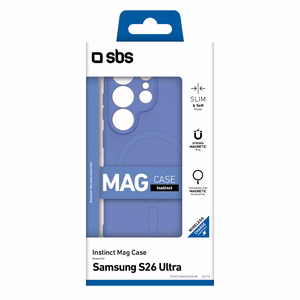 SBS Instinct Mag dėklas skirtas Samsung Galaxy S26 Ultra suderinamas su MagSafe - mėlynas