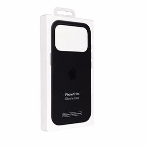 iPhone 17 Pro silikoninis dėklas su MagSafe – juodas