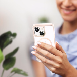 Dux Ducis Clin2 чехол для iPhone 14 Plus магнитный MagSafe розовый