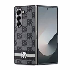 DKNY Dėklas telefonui Samsung Galaxy Z Fold6 languotas raštas - juodas