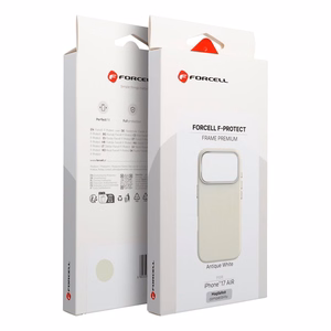 Dėklas skirtas IPHONE 17 Air Forcell F-Protect Frame Premium suderinamas su Magsafe senovinė balta