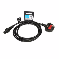 iBOX maitinimo kabelis nešiojamiesiems kompiuteriams (dobilams) VDE 1.8m UK kištukas