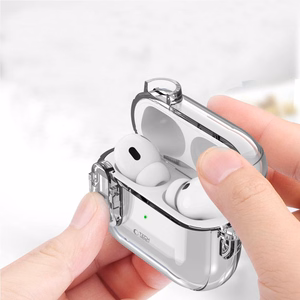 Tech-Protect Slim Hook dėklas AirPods 1 / 2 (m) - skaidrus