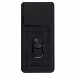 Slide Camera Armor dėklas telefonui Xiaomi 15 Pro 5G juodas