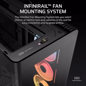 Corsair 4500X LX-R RGB grūdintas stiklas vidutinio bokštelio korpusas, juodas