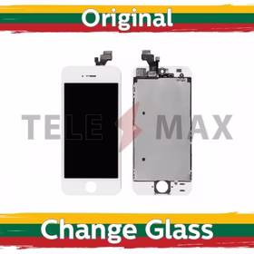 Ekranas skirtas iPhone 5G baltas (Atnaujintas: Telemax)