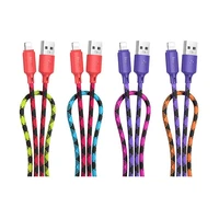 Kabelis USB A į Lightning Hoco 2,4A 1 m X116 gradientinė violetinė