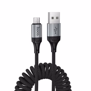 Кабель USB A - Micro USB Hoco 2,4A 1,5 м X121 чёрный