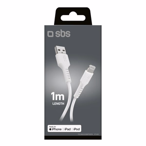 SBS TECABLEUSBIP589W Кабель USB-A - Lightning - белый