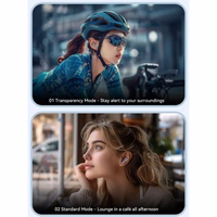 Bluetooth ausinės Essager "TWS" juodos (dvigubas triukšmo slopinimas / Bluetooth 5.3)