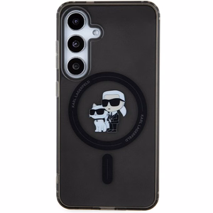 Karl Lagerfeld IML Karl&Choupette magnetinis dėklas telefonui Samsung Galaxy S24 - juodas