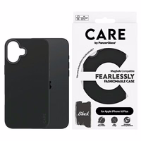 CARE by PanzerGlass madingas dėklas telefonui iPhone 16 Plus 6.7" juodas Magnetinis 1379