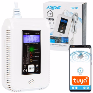 TGC30 WiFi Tuya anglies monoksido ir dujų detektorius