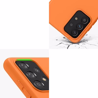 Silikoninis dėklas telefonui minkštas lankstus guminis dangtelis Samsung Galaxy A22 4G rožinis