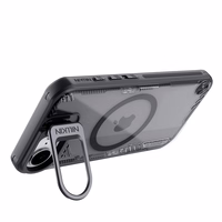 Nillkin Iceblade Prop magnetinis dėklas su stovu iPhone 16e telefonui - juodas