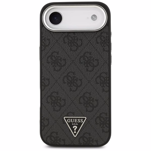 GUESS dėklas telefonui (m) IPHONE 17 Air suderinamas su MagSafe PU 4G W/Triangle Logo SL - juodas