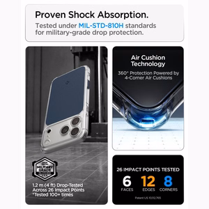 Spigen Ultra Hybrid MagSafe dėklas iPhone 18 Pro Max / 17 Pro Max, matinis mėlynas