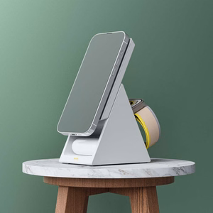 Choetech T600 15W 3in1 indukcinė įkrovimo stotelė - balta