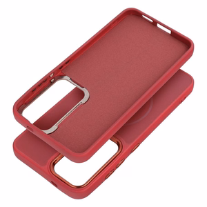 FRAME MAG COVER dėklas, suderinamas su MagSafe, skirtas SAMSUNG A57 magenta