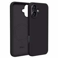 "Etteri" silikoninis magnetinis dėklas "iPhone 16 Plus" 6,7" juodas