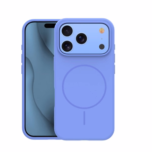 Thin Mag silikoninis dėklas, skirtas iPhone 17 Pro 6,3″ / iPhone 18 Pro 6,3″, žydras