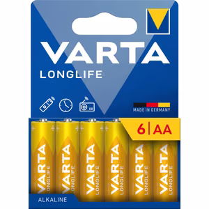 VARTA šarminė baterija R6 (AA) Longlife 6 vnt.