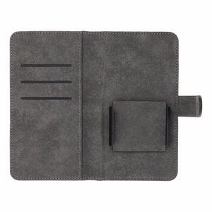 Universalus knygos tipo dėklas COMMON dydis L, skirtas IPHONE 6 PLUS / 7 PLUS / 8 PLUS / XS MAX / 11 PRO MAX / SAMSUNG S20 FE / S21 FE / S10 PLUS / A10 / A32 / A54 / XIAOMI 12 LITE / HUAWEI P30 PRO, juodas