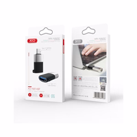Adapteris XO (NB149-F) iš USB-C į USB (OTG) juodas