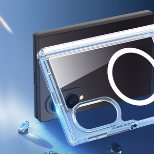 Su MagSafe suderinamas DUX DUCIS CLIN MAG dėklas SAMSUNG Z Fold 8 Wide, skaidrus