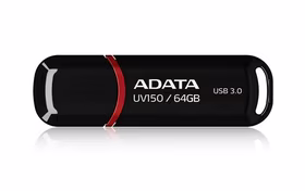 ADATA 64GB DashDrive UV150 USB atmintukas USB A tipo 3.2 Gen 1 (3.1 Gen 1) Juoda