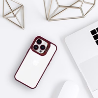 Tel Protect Dėklas telefonui su stovu + kamera stiklas (lęšis) skirtas iPhone 11 Pro Max bordinis