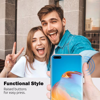 Crong Crystal Slim Cover - Huawei P40 dėklas (skaidrus)