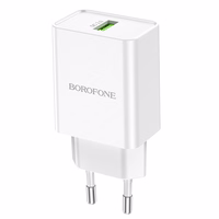 Įkroviklis Borofone BN5 18W USB-A baltas
