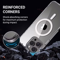 Crong Clear MAG Cover - iPhone 16 Pro MagSafe dėklas (Clear)