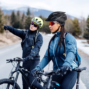 Wozinsky MTB велосипедный шлем со съемным козырьком и задним USB-фонарем M - черный