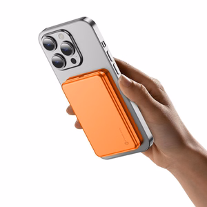 Forcell F-Energy Slim F5K9 išorinė baterija, suderinama su MagSafe, 5000 mAh, 15 W, QC 4.0, PD 3.0, oranžinė