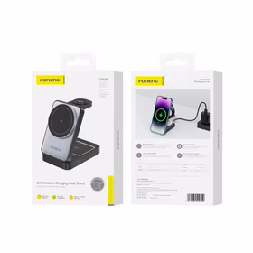 FONENG belaidis 3in1 įkroviklis CP126 15W juodas