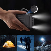 Dudao K11 Pro 20000mAh išorinė baterija su įmontuotais kabeliais - balta