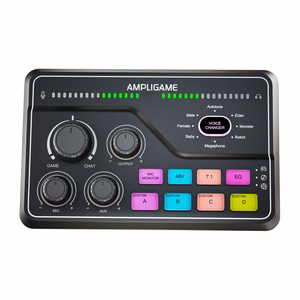 Fifine SC8 RGB žaidimų mikšeris (juodas)