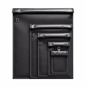 Set of 5 Fireproof OTN-5 RFID Signal Blocking Bags - Black