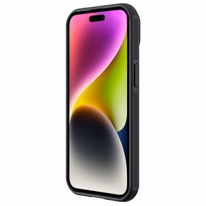 Nillkin CamShield Pro magnetinis dėklas telefonui iPhone 15 Plus su kameros apsauga - juodas