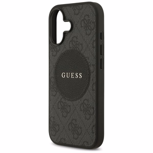 Guess 4G Circle Classic Logo Magnetinis dėklas telefonui iPhone 17 - juodas