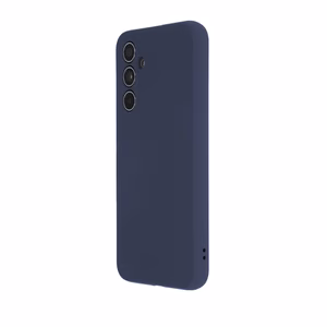 Силиконовый мягкий чехол Samsung Galaxy S24 Plus темно-синий