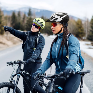 Wozinsky MTB велосипедный шлем со съемным козырьком и задним USB-фонарем M - черный и белый