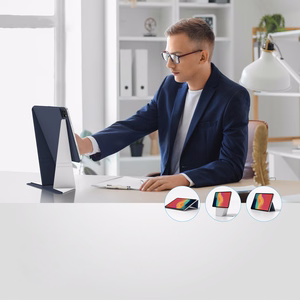 "AmazingThing Matte Pro Mag Folio" dėklas su stovu "iPad Air M3" 11" - Mėlynas